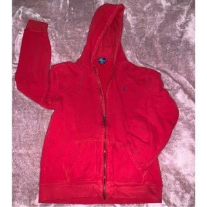 Women’s polo zip up sweater